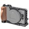 SMALLRIG Vlog Camera Cage for Sony RX100 VI and RX100 VII Camera Fits DSCRX100 M6 and DSCRX100 M7 Camera with Wooden Handle Grip Vlogger Youtuber CCS2434