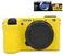 Pocoukate Case for Sony Alpha 6700 Camera Soft Silicone Protective Cover Skin with A6700 Screen Protector Accessories for Sony Alpha 6700 Camera Silicone Case Yellow