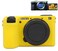 Pocoukate Case for Sony Alpha 6700 Camera Soft Silicone Protective Cover Skin with A6700 Screen Protector Accessories for Sony Alpha 6700 Camera Silicone Case Yellow