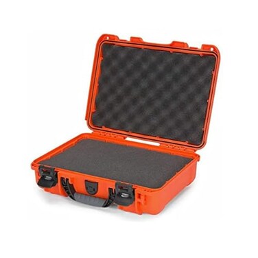 NANUK 910 Hard Case with Customizable Cubed Foam IP67 Waterproof Dustproof and Impact Resistant 143 x 111 x 47 Rugged Construction for Ultimate Protection Made in Canada Orange