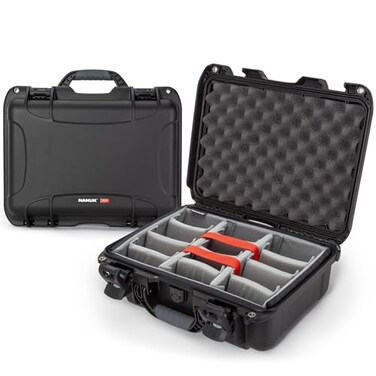 NANUK 920 Hard Case with Padded Divider IP67 Waterproof Dustproof and Impact Resistant 167 x 134 x 68 Rugged Construction for Ultimate Protection Made in Canada Black