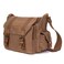 Cwatcun Camera Case Canvas Shoulder Bag with detachable insert Case Shockproof Camera Messenger Bag for Canon Sony Nikon DSLRSLR Mirrorless Camera Bag with Tripod Holder for Men Women ColorBrown