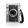 MUZIRI KINOKOO Clear Case for Instax Mini EVO Instant Camera Hard PVC Fuji Mini EVO Camera Crystal Clear Protective Case Cover with Black Adjustable Shoulder Strap Transparent