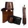 kinokoo Case for Sony A6400 Camera PU Leather Protective Case Compatible for Sony Alpha 6400 A6100 A6000 A6300 Digital Camera with 1650mm Lens with Adjustable Shoulder Strap Coffee