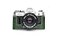 BolinUS A1 Case Handmade Genuine Real Leather Half Camera Case Bag Cover for Canon AE1 A1 NO Handle Camera with Hand Strap Green