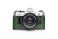 BolinUS A1 Case Handmade Genuine Real Leather Half Camera Case Bag Cover for Canon AE1 A1 NO Handle Camera with Hand Strap Green