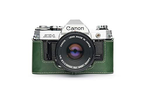 بولينوس Bolinus A1 Case Handmade Real Leather Half Camera Case Bag Cover For Canon AE1 A1 No Han