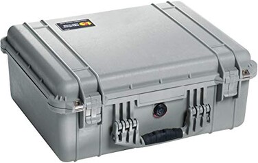Pelican 1550 Case With Foam Silver