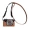 VOVMOEYA Protective Camera Case for Canon Powershot G7X Mark IIIG7X Mark II Half Case with Adjustable Shoulder StrapPU g7x Mark iii Accessories LightweightKhaki