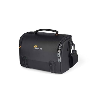 Lowepro Adventura SH 140 III Camera Shoulder Bag with AdjustableRemovable Shoulder Strap Bag for Mirrorless Camera Compatible with Fujifilm XT200 Canon M50 MII EOS R10 Nikon Z50 Black