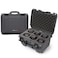 NANUK 918 Waterproof Camera Lens Case with Custom Foam Insert for 6 Lenses Camera Lens Storage IP67 Waterproof Crushproof Made in Canada 169 x 129 x 93 Graphite