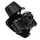 Hargedis XEVN for sony a6400 casefor sony a6300 casePremium PU Full Body Leather Camera Case Bag for sony alpha a6300 a6000 a6100 a6400 Fit 1650mm Lens with camera Shoulder StrapBlack