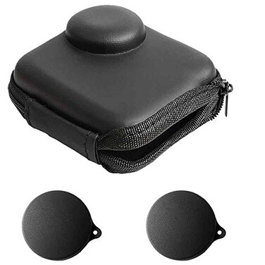 ULBTER Mini Storage Bag Case for GoPro MAXMax 2025 Waterproof 360 Camera Rubber Lens cap Cover Carrying Portable boxes Accessory for Go pro Max 21 Pack