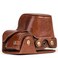 MegaGear Ever Ready MG559 Genuine Leather Camera Case Bag for Sony Alpha A6000 A6300 with 1650mm Dark Brown