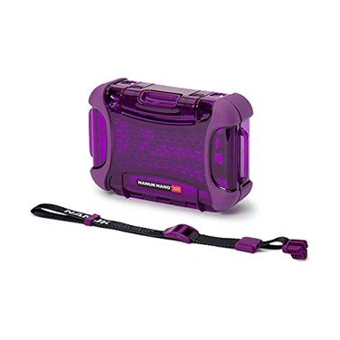 Nanuk 3200013 Nano Series Waterproof Medium Hard Case for Phones Cameras and Electronics Purple