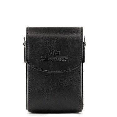 MegaGear MG766 Leather Camera Case with Strap compatible with Canon PowerShot G7 X Mark III G7 X Mark II G7 X Black