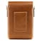MegaGear MG768 Leather Camera Case with Strap compatible with Canon PowerShot G7 X Mark III G7 X Mark II G7 X Light Brown