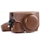 MegaGear MG1259 Ever Ready Leather Camera Case compatible with Panasonic Lumix DCZS80 DCZS70 DCTZ95 DCTZ90 Dark Brown
