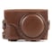 MegaGear MG1259 Ever Ready Leather Camera Case compatible with Panasonic Lumix DCZS80 DCZS70 DCTZ95 DCTZ90 Dark Brown