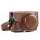 MegaGear MG1259 Ever Ready Leather Camera Case compatible with Panasonic Lumix DCZS80 DCZS70 DCTZ95 DCTZ90 Dark Brown