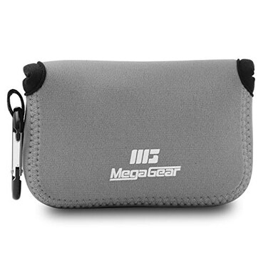 MegaGear Mega Gear Canon PowerShot G1X Mark III Ultra Light Neoprene Camera Case with Carabiner Gray MG1378