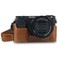 MegaGear MG1642 Ever Ready Genuine Leather Camera Half Case compatible with Sony Alpha A6100 A6400 Brown