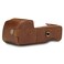 MegaGear MG1642 Ever Ready Genuine Leather Camera Half Case compatible with Sony Alpha A6100 A6400 Brown