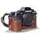 MegaGear MG1962 Ever Ready Genuine Leather Camera Half Case Compatible with Fujifilm XS10 Brown