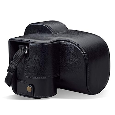 MegaGear MG1942 Ever Ready Genuine Leather Camera Case Compatible with Nikon Z5 Black