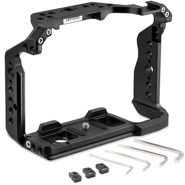 Leftfoto Upgrade Metal Camera Full Cage for Sony Alpha A7R5A7M4A7S3A7R4A7R4AA1A9II A7R3A9A7M3A7R2A7M2 Protection Frame Rig with Arca BaseVideo Cage for Vlog Video Shooting