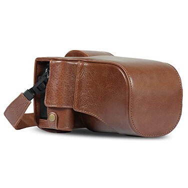 MegaGear Ever Ready Genuine Leather Camera Case Compatible with Fujifilm XT5 1680mmBrown