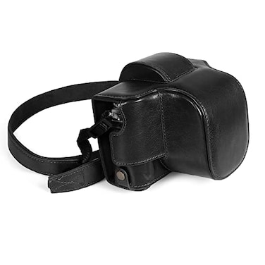 MegaGear MG2010 Ever Ready Genuine Leather Camera Case Compatible with Nikon Z fc 1650mmBlack