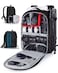 BAGSMART Camera Bag for DSLR Waterproof Camera Backpacks for Photographers Camera Case with Laptop Compartment156 Black