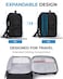 BAGSMART Camera Bag for DSLR Waterproof Camera Backpacks for Photographers Camera Case with Laptop Compartment156 Black