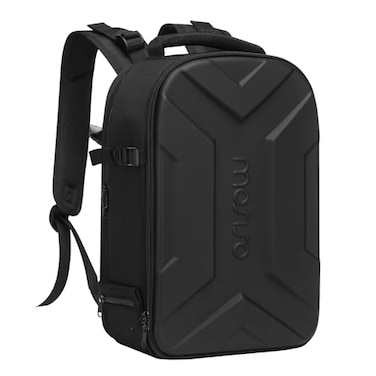 MOSISO Camera Backpack DSLRSLRMirrorless Photography Camera Bag Waterproof Artistic Geometric Hardshell Case with Tripod Holder1516 inch Laptop Compartment for CanonNikonSony Black
