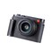 SIUTATDSH Camera Half Case for Leica Q2 Vintage Metal Genuine Leather Camera Protective Cases Stylish Portable Shockproof Black