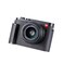 SIUTATDSH Camera Half Case for Leica Q2 Vintage Metal Genuine Leather Camera Protective Cases Stylish Portable Shockproof Black