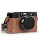 MegaGear Ever Ready Genuine Leather Half Camera Case Compatible with Fujifilm X100VI Brown