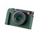 SIUTATDSH Camera Half Case for Leica DLUX 8 Vintage Metal Genuine Leather Instant Camera Protective Cases Stylish Portable Shockproof Green D