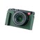 SIUTATDSH Camera Half Case for Leica DLUX 8 Vintage Metal Genuine Leather Instant Camera Protective Cases Stylish Portable Shockproof Green D