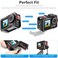 AMAZEAR Metal Cage for DJI Osmo Action 5 ProDJI Action345 Pro Premium Accessories Multifunction Protective Frame Case Aluminum Housing Camera Expansion Protector Black