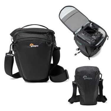 Lowepro ProTactic TLZ 70 Pro AW III Toploader Camera Bag Camera Case for DSLR Mirrorless Vol5L Dim 12x551x63in for Cameras wLens attached Modular Shoulder Bag for PhotographerVideographer