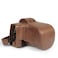 MegaGear Genuine Leather Camera Case for Fujifilm XT50 1650mm 1855mm Stylish and Protective Brown