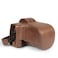 MegaGear Genuine Leather Camera Case for Fujifilm XT50 1650mm 1855mm Stylish and Protective Brown