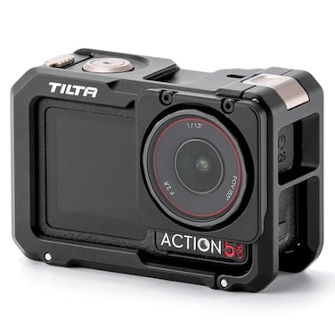 Tilta Full Camera Cage Compatible with DJI Osmo Action 3 Action 4 Action 5 Pro Black MagnesiumAluminum Frame Cold Shoe 1420 Mounts Magnetic Filter Support ShockAbsorbing Pads