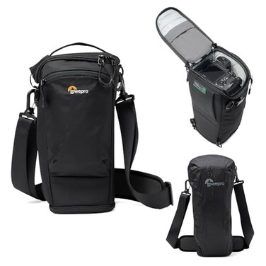 Lowepro ProTactic TLZ 75 Slim AW III Toploader Camera Bag Camera Case for DSLR Mirrorless Vol 45L Dim 1457x413x55in for Cameras wLens attached Modular Shoulder Bag for PhotographerVideo