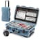 NANUK 935 Hard Case with Padded Divider Waterproof Equipment Case with Wheels 22 x 14 x 9 Dustproof and Impact Resistant Airline CarryOn Approved Cyan