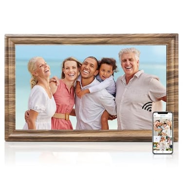 Canupdog 16 Inch Large Digital Picture Frame Digital Photo Frame with 32GB Storage Wall Mountable AutoRotate Motion Sensor Share Photo Video via App