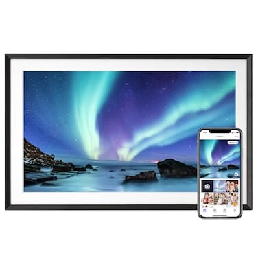 Euphro 156 Digital Picture Frame with 1920x1080 IPS Touch Screen Smart Digital Photo Frame with 32GB Storage Easy Setup to Share PhotosVideos via Free App