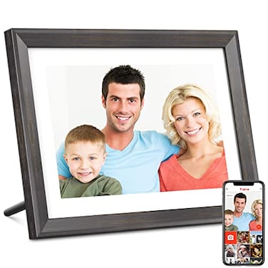 YunQiDeer Frameo Digital Picture Frame WiFi 101 inch IPS Touch Screen HD Display16GB Storage AutoRotateEasy Setup to Share Photos or Videos via Frameo APP